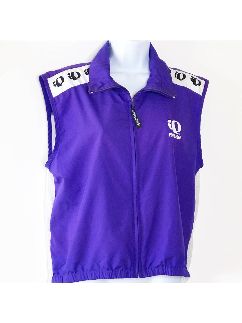 Pearl Izumi Cycling Jersey Large Purple Mesh Back Full Zip Sleeveless